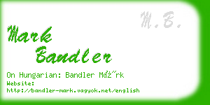 mark bandler business card